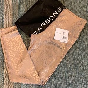 high waist/matte light gold foil /Carbon38-NEW